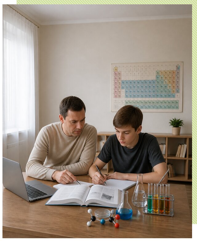 Репетитор по химии 8 класс в Заинске по цене от 1220 р. | Репетитор-Знс